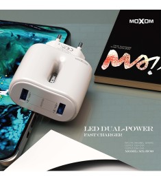 СЗУ-адаптер Moxom HC-60 + Lightning-кабель (Чёрный)